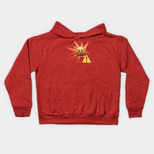 Warning! Explosive Character! Kids Hoodie